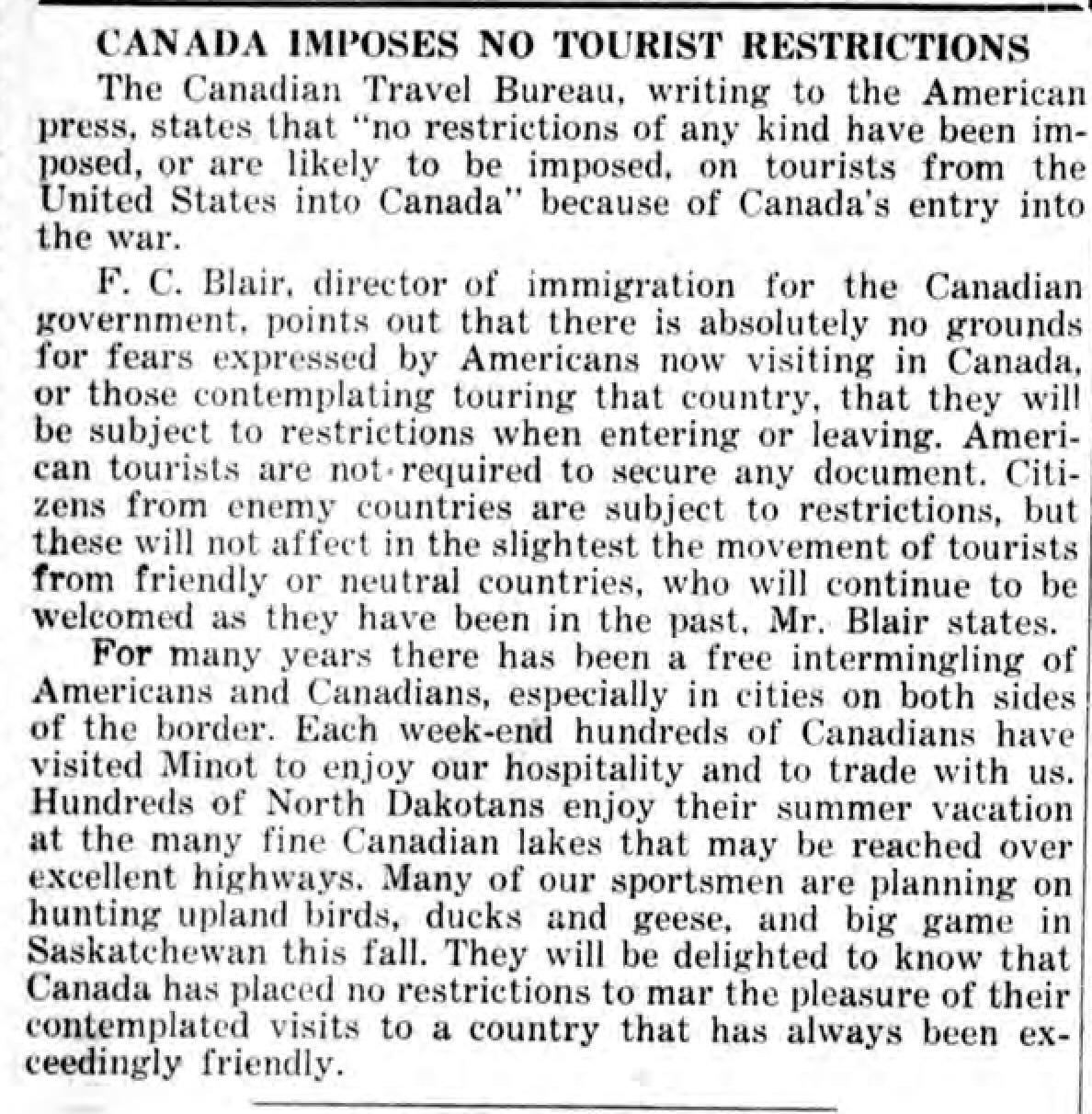 Canadian Travel Tourism Will Continue In Spite of War