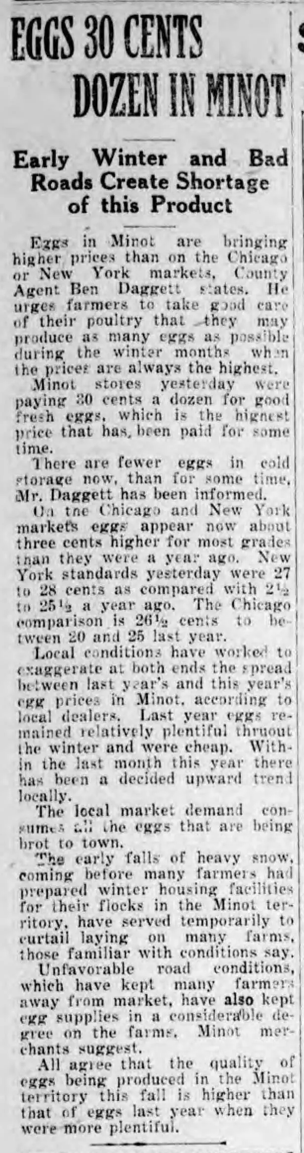 Egg Prices On The Rise