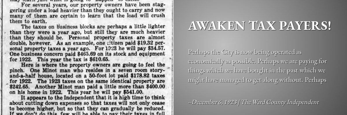 December 6, 1923, The Ward County Independent