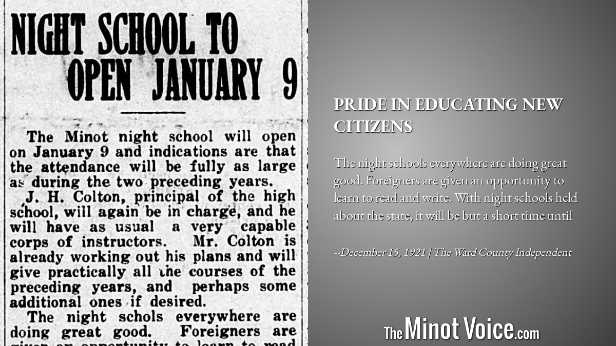 December 15, 1921, The Ward County Independent